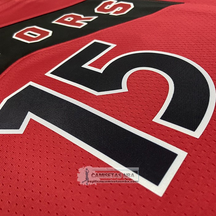 Camiseta Toronto Raptors Vince Carter NO 15 Icon 2022-23 Rojo